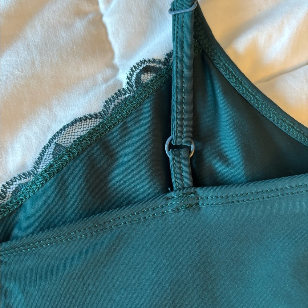 Studio Y Maurice’s 2 camisoles 1burgundy & 1 teal green with lace size Small - Picture 6 of 10